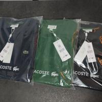 Felpa Lacoste uomo tg 3/4/5/6/7 nero blu verde