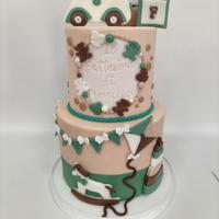 torta decorativa in pasta di zucchero