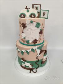 torta decorativa in pasta di zucchero