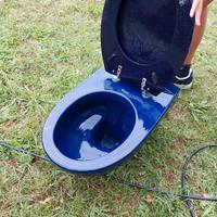 WC ideal standard ceramica blu lucido sospeso