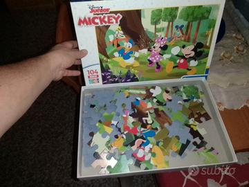 puzzle disney junior mickey completo 104 pezzi 62x
