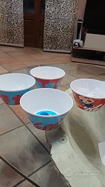 Quattro tazze da colazione Kellogg's