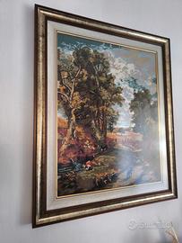 quadro mezzo punto paesaggio inglese 