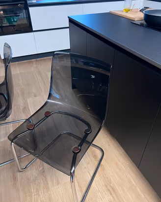 5 sedie Ikea Tobias grigie perfette