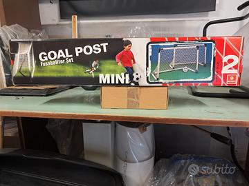 Set di due porte da calcio per bambini 