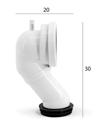 Curva tecnica a S per wc filomuro traslato