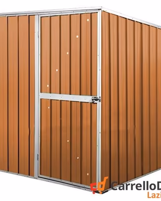Box da giardino lamiera 175x185cm legno chiaro