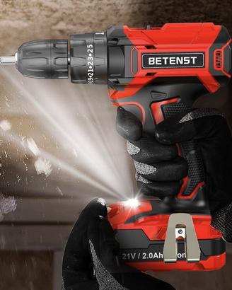 BETENST Trapano Avvitatore Batteria 21V