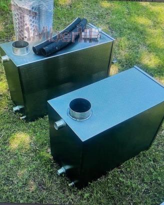 stufa a legna per mini piscina