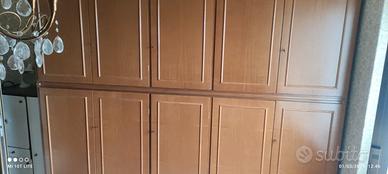 Armadio grande in legno 230x60x280 cm stile classi