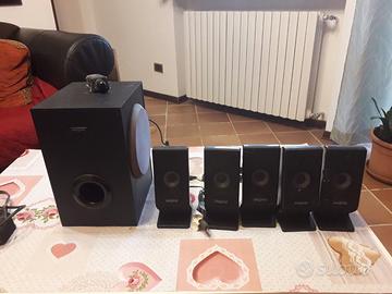 casse 5.1 home teather e scheda creative SB0090