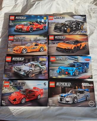 Pacchetto n. 8 Lego Speed Champions vari modelli