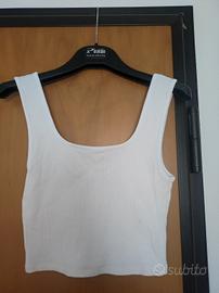 Top corto bianco 