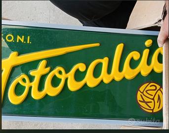 insegna luminosa Totocalcio CONI Vintage 