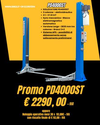 Sollevatore auto, ponte a due colonne