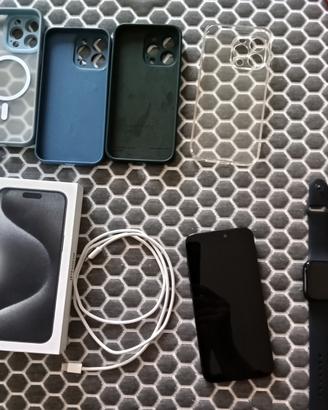 Iphone 15 pro max 256 gb e apple watch se 3