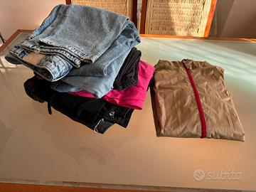 Set jeans, body, abito taglia EU36 e k-way