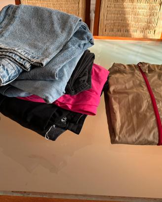 Set jeans, body, abito taglia EU36 e k-way