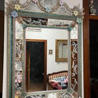 Specchio veneziano in vetro di Murano