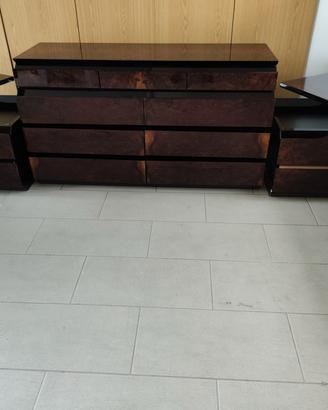 comò e comodini in radica