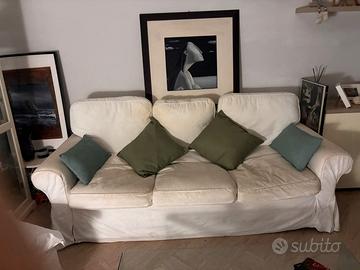 divano letto ikea ektorp pixbo + poggiapiedi