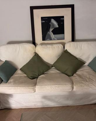 divano letto ikea ektorp pixbo + poggiapiedi