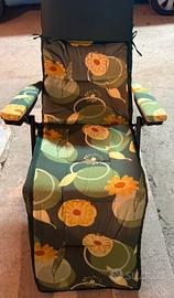 Sedia a sdraio con cuscino