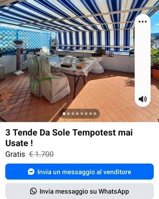 tende da terrazzo 