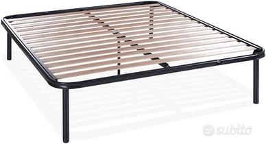 Rete Letto Ortopedica Ferro e Faggio 120x190x35