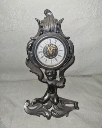 speldido orologio da tavolo  in peltro