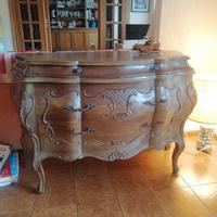 Cassettiera vintage in legno 