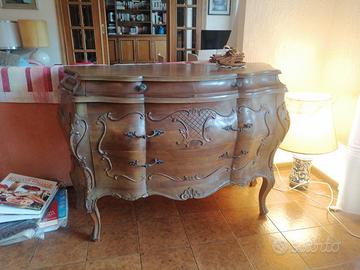 Cassettiera vintage in legno 