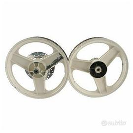 Coppia ruote Grimeca 3 razze ciclomotori tuboni