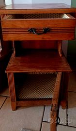 2 comodini in legno vintage 
