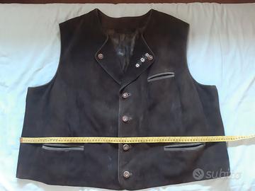 Gilet Scamosciato Stile Tirolese XXL