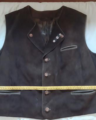 Gilet Scamosciato Stile Tirolese XXL