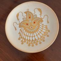 piatto ceramica e oro 24K collezione Morbello