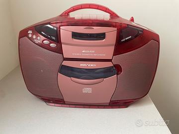 Stereo portatile con lettore CD e musicassette