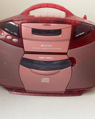 Stereo portatile con lettore CD e musicassette