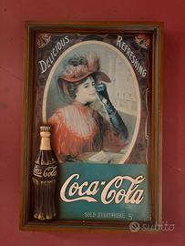 INSEGNA PUBBLICITARIA VINTAGE COCA-COLA
