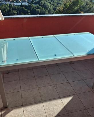 tavolo in vetro da interni allungabile