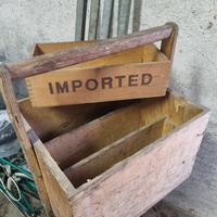 cassette legno vintage