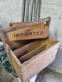 cassette legno vintage