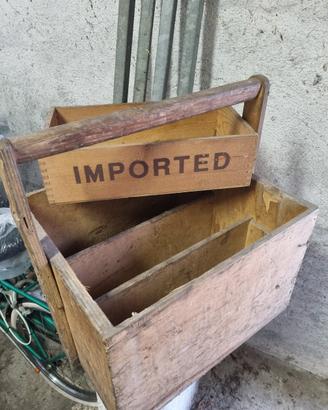 cassette legno vintage