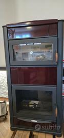 Termostufa a legna con forno LAMINOX IDRO