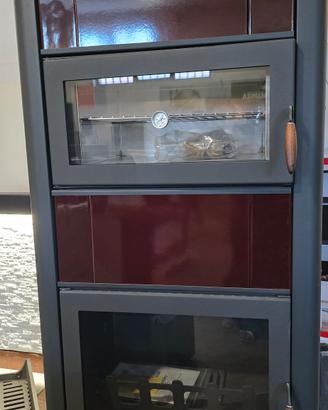 Termostufa a legna con forno LAMINOX IDRO