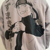 Felpa Grigia Naruto Uzumaki Primark Vintage M