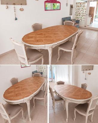 tavolo provenzale più 4 sedie 