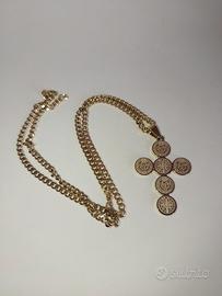 Collana Croce San Benedetto Protezione Simboli