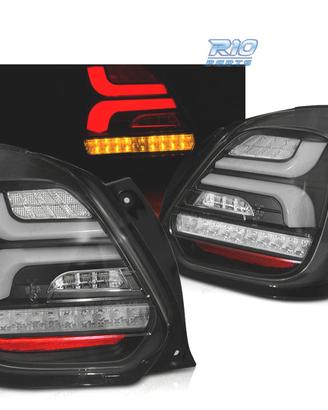 FANALI SUZUKI SWIFT 17- BARRE LED DINAMICHE NERE